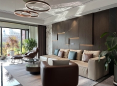 紫金山莊220m2現(xiàn)代簡約裝修實景案例